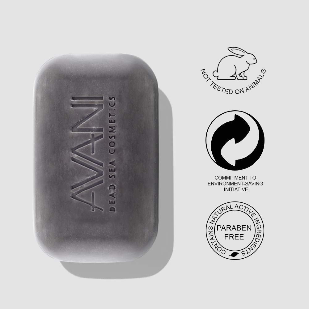 Avani Dead Sea Cosmetics Purifying Mud Soap – Includes Vitamins, Essential Oils, Plant Extracts – 3 Pack