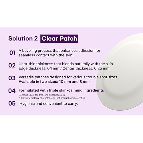 One Night Blemish Patch ? Ultra-Thin Hydrocolloid Blemish Stickers with Magnesium, Nighttime Spot Care for Acne-Prone Skin (90 Count)