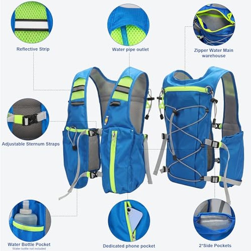 Adjustable Cooling Running Vest for Men & Women with 3 Plates