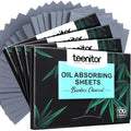 Teenitor Bamboo Charcoal Oil Blotting Papers 400 Count