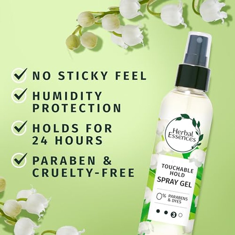 Herbal Essences Touchable Hold Spray Gel for Curly Hair - 5.7 Fl Oz