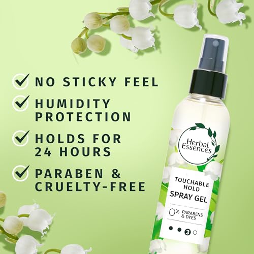 Herbal Essences Touchable Hold Hair Spray Gel 5.7oz Pack of 3 - New Version
