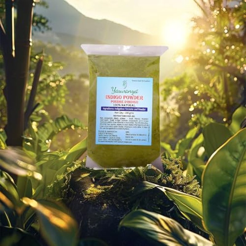 100% Natural Indigo Powder for Hair Color - 300g Yauvanya
