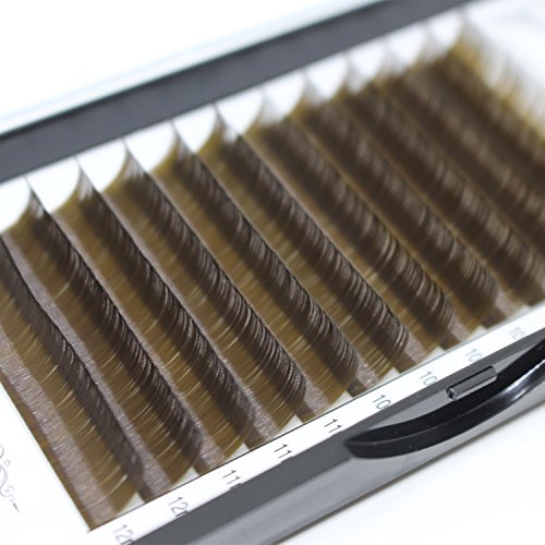 C Curl 0.10mm False Lashes 11mm Dark Brown Individual Lashes