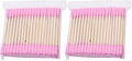 200 Pink Double-Head Cotton Swabs for Makeup & Ear Cleaning