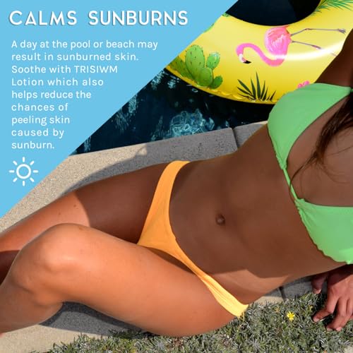 TRISWIM Swim Lotion 32oz | Neutralizes Chlorine, Bromine & Saltwater Odors | Deep Moisturizing Formula for Post-Swim Care | Aloe Vera, Shea Butter & Coconut Oil | Zen Grapefruit Scent