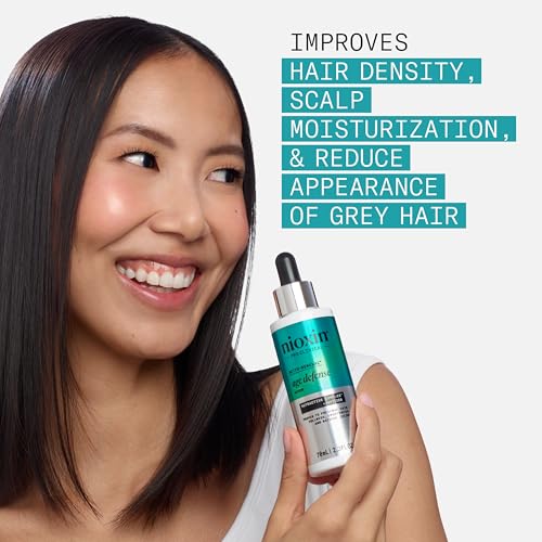 Nioxin Age Defense Anti-Aging Hair Serum | Leave-in Scalp Treatment with Peptides | 2.3 Fl Oz | 70mL
