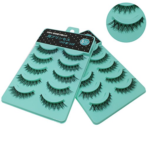 Scala 5 Pairs 3D False Eyelashes Thick Messy Cross Lashes