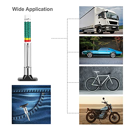 GODESON 88702 Smart Color Coded Tire Tread Depth Gauge