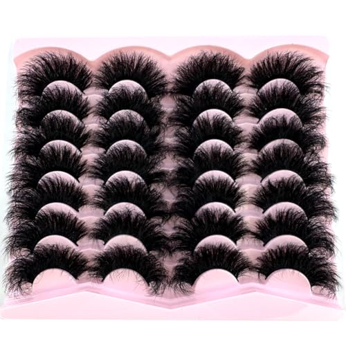 14 Pairs 25mm 3D Mink Lashes - Dramatic Volume
