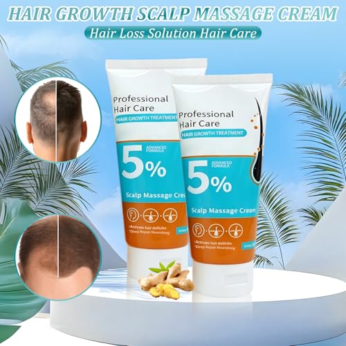 5% Minoxidil Hair Growth Scalp Massage Cream, Anti Loss Treatment for