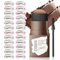 Eyebrow Stamp Kit with 24 Stencils & Brush - Waterproof