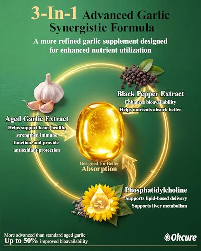Aged Garlic Extract 300 Softgels - Odorless Heart & Immune Support