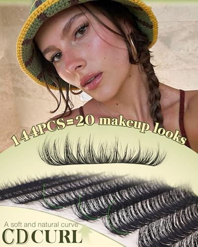 CD Curl Wispy Lash Clusters 10-14mm, 144 DIY Eyelash Extensions