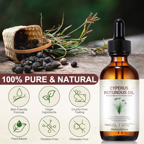 Cyperus Rotundus Hair Removal Oil - Natural Slows Regrowth