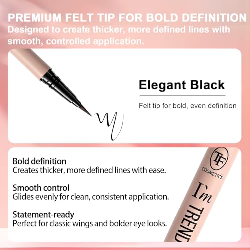 Waterproof Liquid Eyeliner Pen – Bold Tip, Smudge-Proof, Long-Lasting