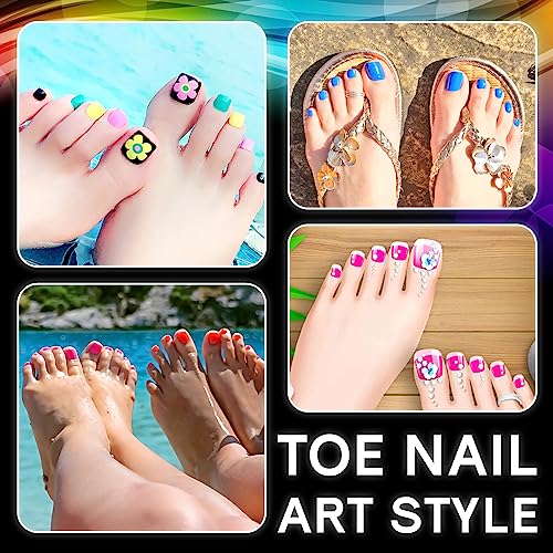 500Pcs Gel x Toe Nail Tips, Matte Short Pre-shaped Full Cover False Toenails Gel Tips Press on Nails,12 Sizes Summer Toe Tips for Soak off Gel Extension Systems at Home DIY Salon Manicure