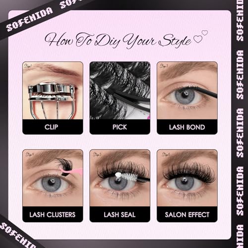 Spike Lash Clusters 100D Volume Eyelashes 13-21MM Manga