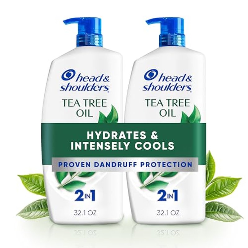 Head & Shoulders Tea Tree Oil 2-in-1 Anti-Dandruff Shampoo & Conditioner, 32.1 fl oz