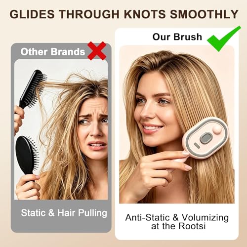 Electric Spray Massage Hair Brush with Hydrating Mist