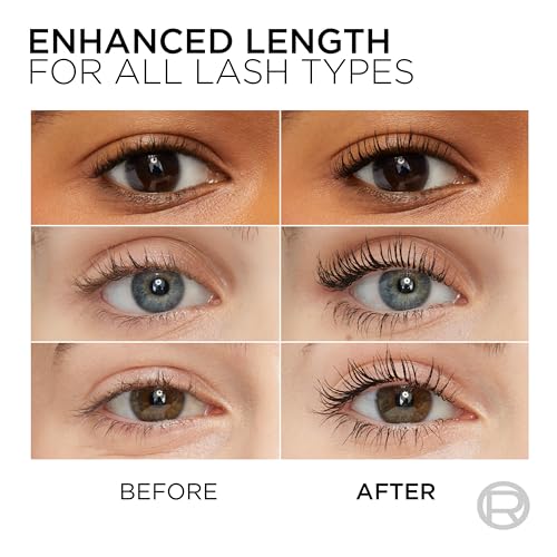 Lengthening Waterproof Mascara Blackest Black - 0.27 Fl Oz - Washable & Ophthalmologist Tested (Variation: Washable Blackest Black / 0.27 Fl Oz)