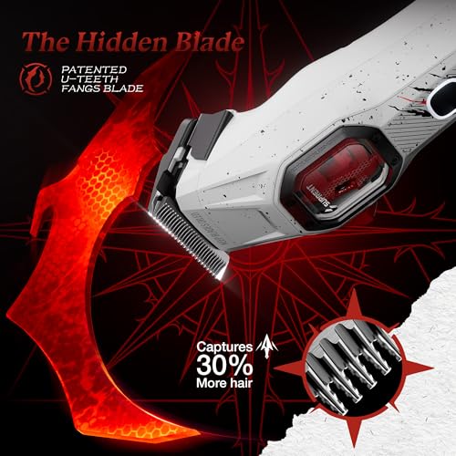 SUPRENT FANGS Professional Hair Clippers with AI Speed Control