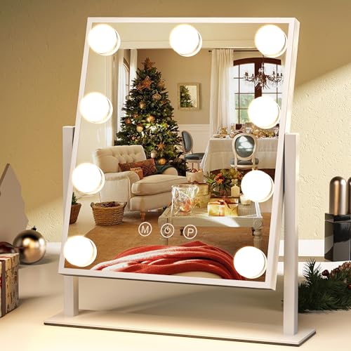 Makeup Mirror with Lights 10X Magnifying & Smart Touch Dimmable