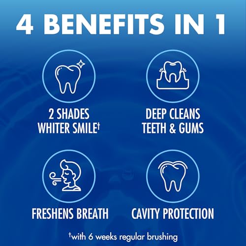 ARM & HAMMER Advance White Whitening Toothpaste - Clean Mint, 6 oz (4-Pack)