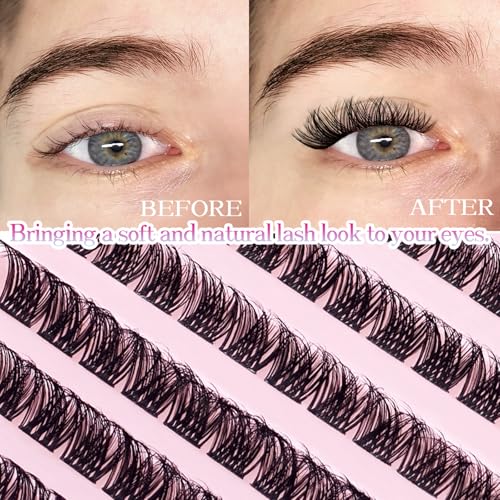 Wispy Lash Clusters 9-14mm D Curl DIY Eyelash Extensions 120pcs