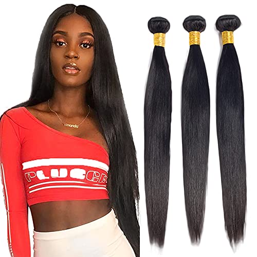 Brazilian Virgin Hair Bundles Straight 22-26 Inch