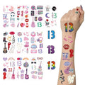 91 Pcs Music Temporary Tattoos - Waterproof Concert Festival Stickers