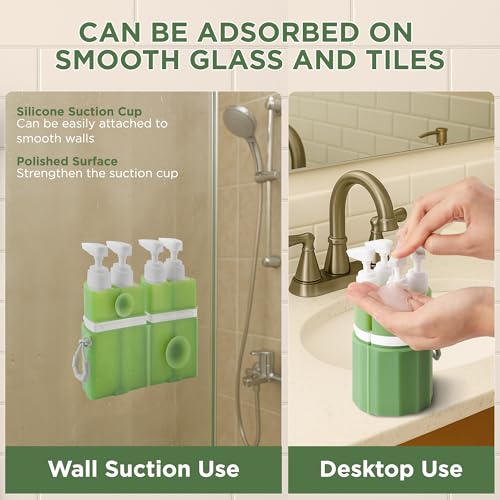 SESENSE TSA Approved Travel Bottles 4-in-1 Leak Proof Set