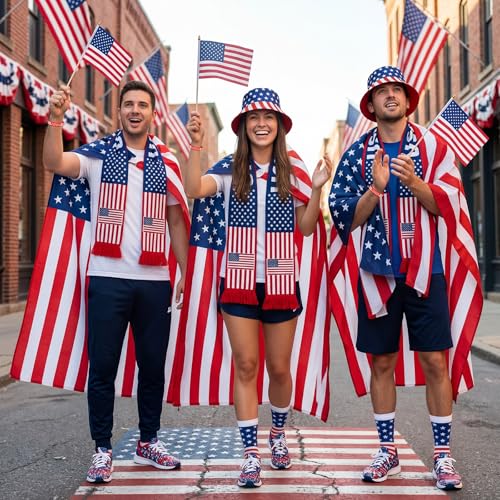Newcotte 3x5 ft Soccer Country Flag Kit with Cape & Accessories