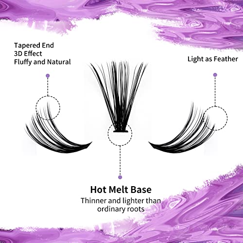 Wendy Lash Clusters DIY Kit - 240 PCS, 12-16mm Mixed, 30D+40D