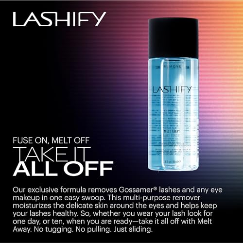 Lashify Melt Away Remover 80ml to Easily Remove Gosssamer Lashes and any Eye Makeup