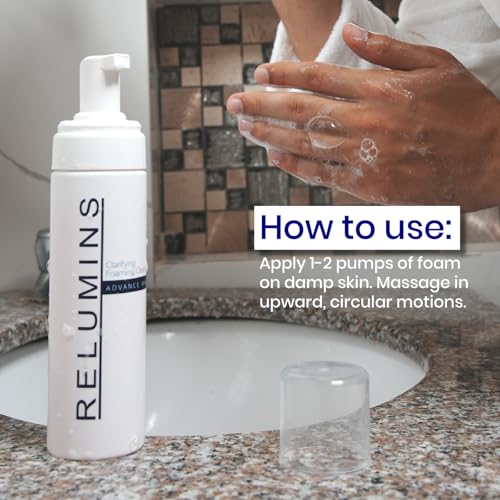 Relumins Advance Clarifying Foaming Cleanser | Gentle & Effective Facial Cleanser for Sensitive Skin | Removes Dirt, Oil & Makeup, Non-Drying Formula ? 200ml