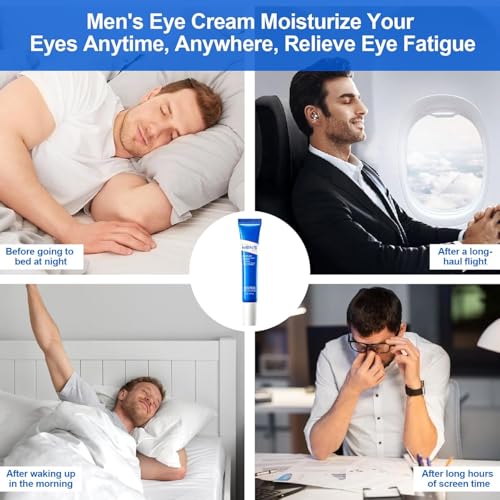 Retinol Eye Cream, Hydrating & Firming Under Eye Cream for Men, Wrinkles & Puffiness, Reduces Dark Circles, Nourishing Elastic Formula, 20g / 0.7 fl.oz