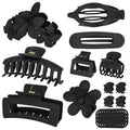ZCLRUIQI 12-Pack Hair Clips Set for All Hair Types - Strong Hold