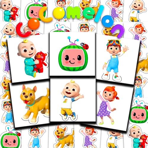 Cocomelon Tattoos Party Favors Bundle ~ 72 Perforated Individual 2" x 2" Cocomelon Temporary Tattoos for Kids Boys Girls (Cocomelon Party Supplies)