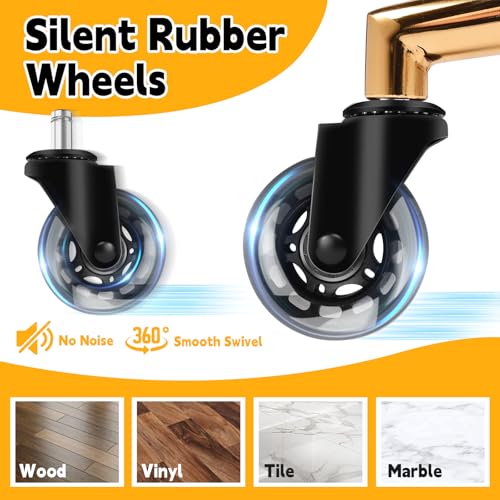 Rolling Stool 450lbs Heavy Duty - Height Adjustable w/ Wheels