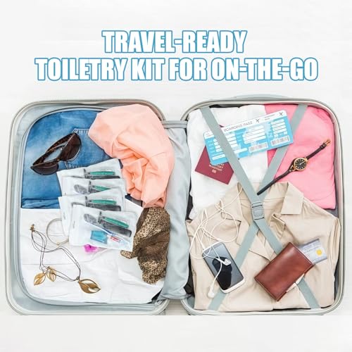 Warmify 50 Pack 8-in-1 Bulk Personal Hygiene Kits for Care Packages