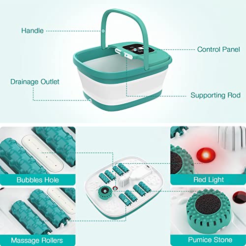 HOSPAN Collapsible Foot Spa with Heat & Shiatsu Massage - FS01A