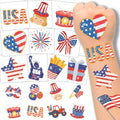 120 Pcs Patriotic Temporary Tattoos for Kids 4th of July