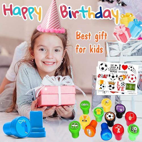 Soccer Party Favor Set - 36PC Stamps & Tattoos