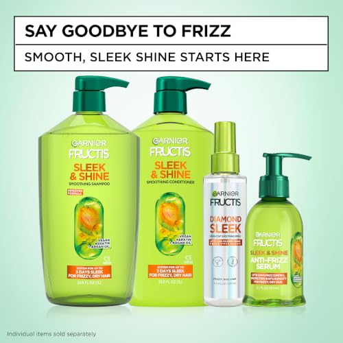 Garnier Fructis Sleek & Shine Anti-Frizz Serum with Argan Oil - 5.1 Fl Oz