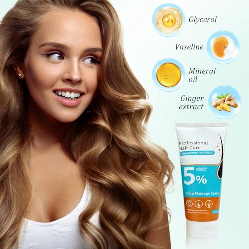 5% Minoxidil Hair Growth Scalp Massage Cream, Anti Loss Treatment for