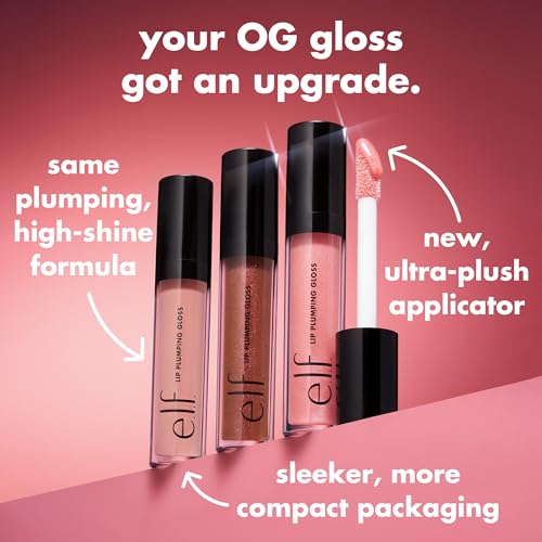 e.l.f. Lip Plumping Gloss - Pink Cosmo High-Shine