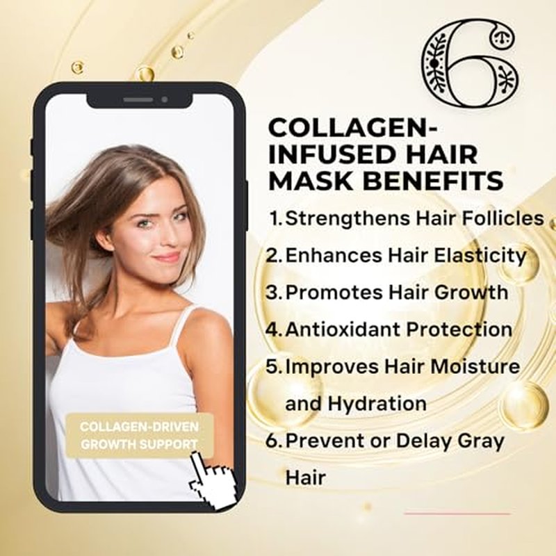 Collagen Hair Mask 500ml - Deep Repair for Damaged Hair