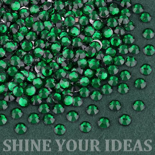 Dark Green Flatback Rhinestones with B7000 Glue for Crafts