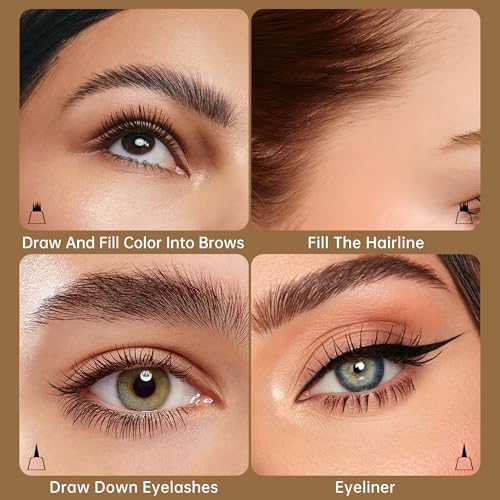 Waterproof Microblading Eyebrow Pencil - 4-Tip Brow Pen